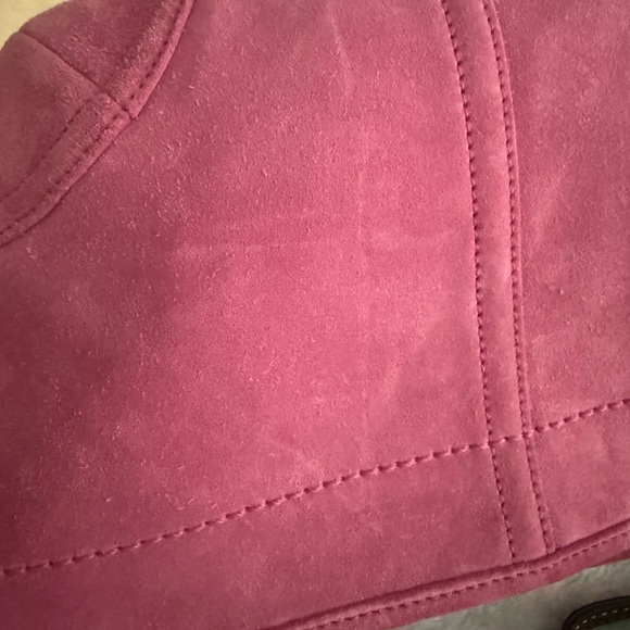 Coach Pink Suede Hobo Bag - Picture 9 of 10